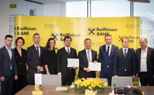 Foto: Raiffeisen Bank / Svečano potpisivanje ugovora između Austrijske razvojne banke i AS Holdinga 